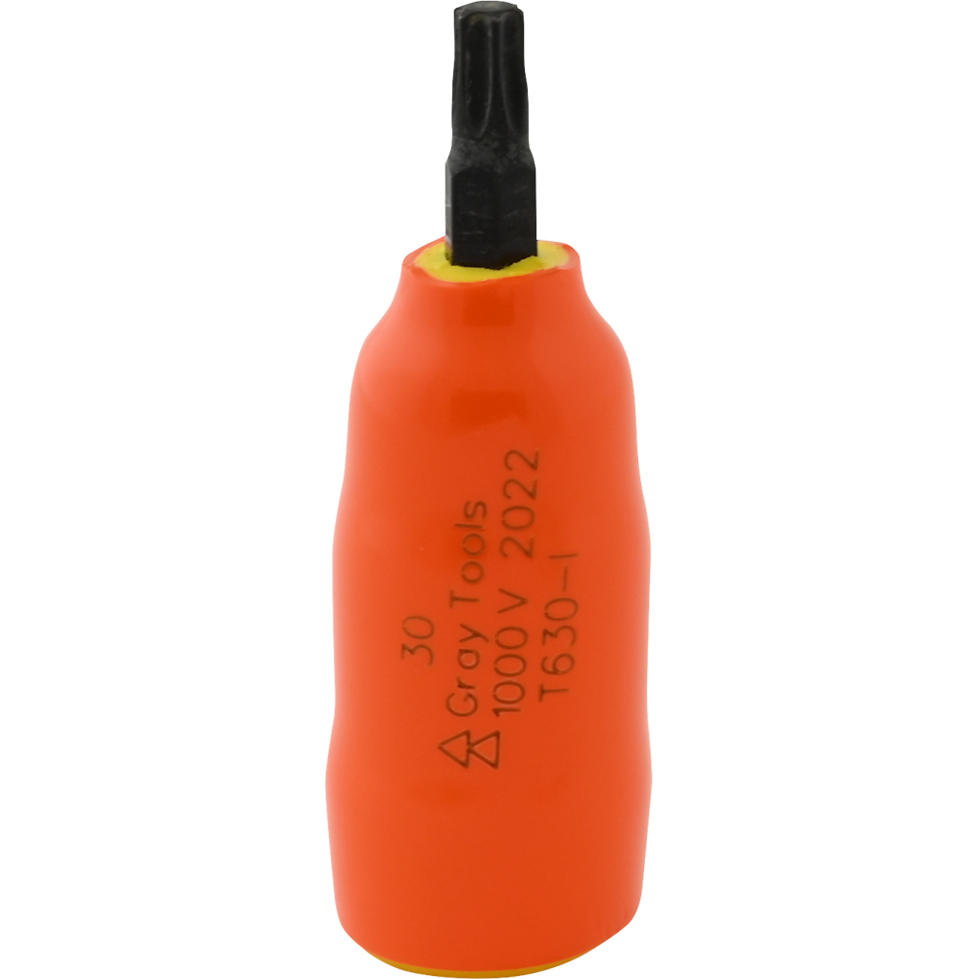 Gray Tools, T30 X 3/8in. Drive Torx 1000V Insulated Socket, Drive Size 3/8 in, Model# T630-I